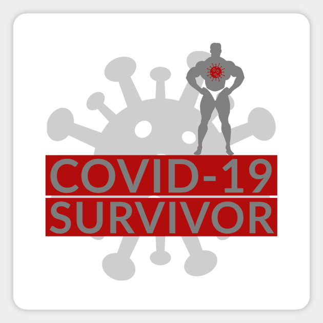 COVID-19 Survivor Magnet by Shirtacle